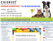 Tablet Screenshot of chienvet.com